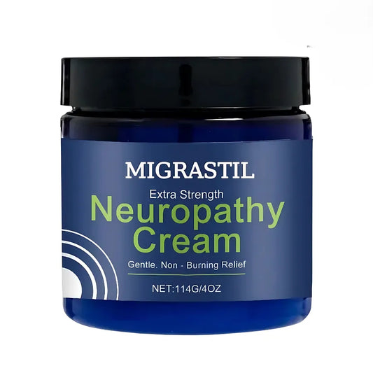 Crema Migrastil Extra Strength para Alivio de Neuropatía | Fórmula Calmante de Rápida Absorción con Aloe Vera | Sin Mentol ni Alcanfor | Apoyo para Piernas Inquietas, Manos y Pies | 100% Botánica y No Grasosa