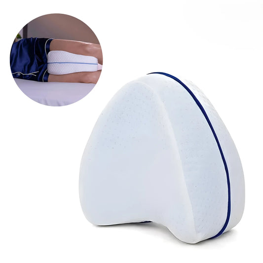Almohada Ortopédica para Piernas y Rodillas | Memory Foam Anatómico para Alivio de Cadera y Espalda | Ideal para Embarazo y Dormir de Lado | Funda Lavable