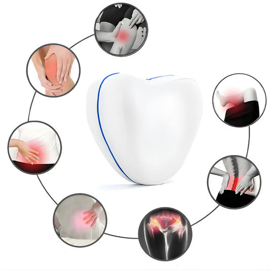 Almohada Ortopédica para Piernas y Rodillas | Memory Foam Anatómico para Alivio de Cadera y Espalda | Ideal para Embarazo y Dormir de Lado | Funda Lavable