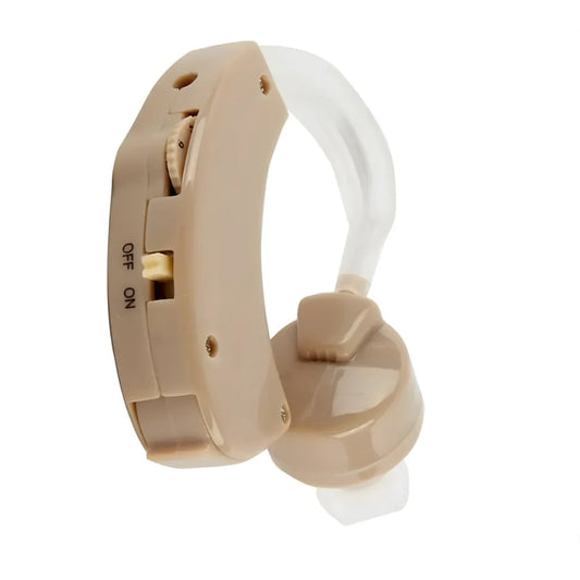 Audífono BTE para Sordera de Alta Fidelidad | Amplificador de Sonido Ergonómico, Control de Volumen y Telebobina Integrada