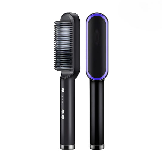 Cepillo Alisador Eléctrico Profesional | Tecnología Iónica Antifrizz y Calentamiento PTC | 5 Niveles de Temperatura | Alaciado Perfecto en 10 Segundos