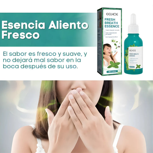 Kit 2x1 Esencia Bucal para el Mal Aliento | Gotas Concentradas de Menta con Aceites Naturales | Aliento Fresco por 8 Horas