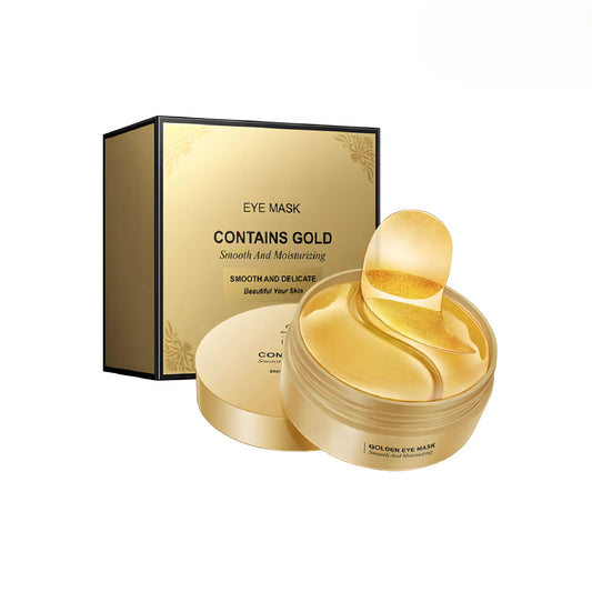 Parches para Ojeras de Oro 24K y Colágeno (60 unidades) | Máscara de Gel Hidratante para Bolsas, Arrugas y Cansancio