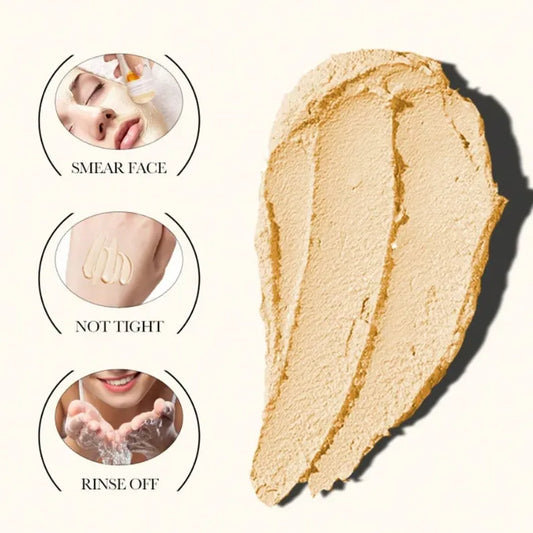 Mascarilla Facial en Barra Vitamina C | Arcilla Purificante, Control de Grasa y Efecto Iluminador Anti-Manchas