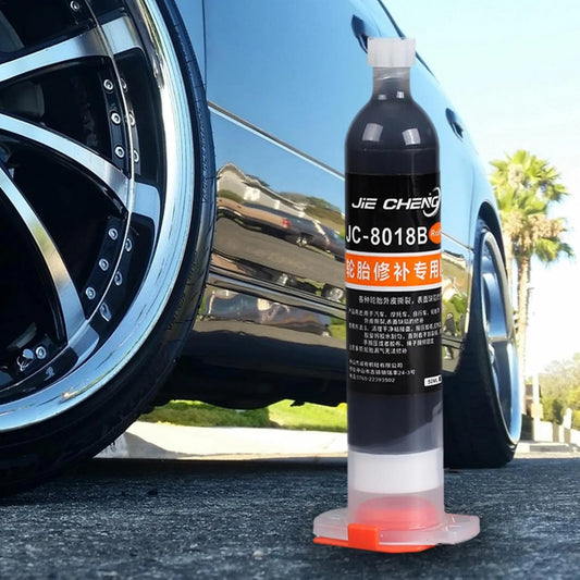 Pegamento para Reparación de Neumáticos 50ml | Sellador de Alta Resistencia e Impermeable | Curado Rápido para Emergencias en Auto y Moto