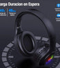 Audífonos Gamer Bluetooth | Sonido Hi-Fi, Baja Latencia y Micrófono Ajustable, Diadema Acolchada