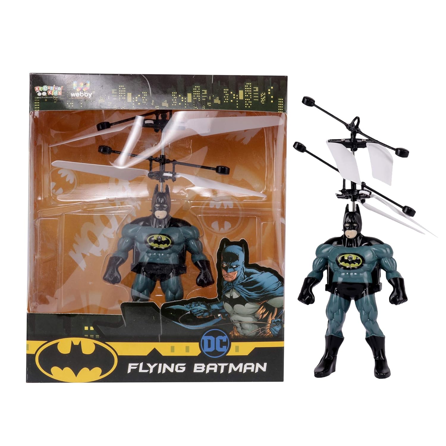 Juguete Volador Batman de Inducción | Mini Dron con Sensor de Obstáculos, Giroscopio Inteligente y Carga USB