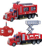 Camión de Bomberos RC a Escala 1:32 | 4 Canales, Juguete Teledirigido Eléctrico, Certificado EN71
