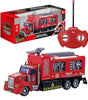 Camión de Bomberos RC a Escala 1:32 | 4 Canales, Juguete Teledirigido Eléctrico, Certificado EN71