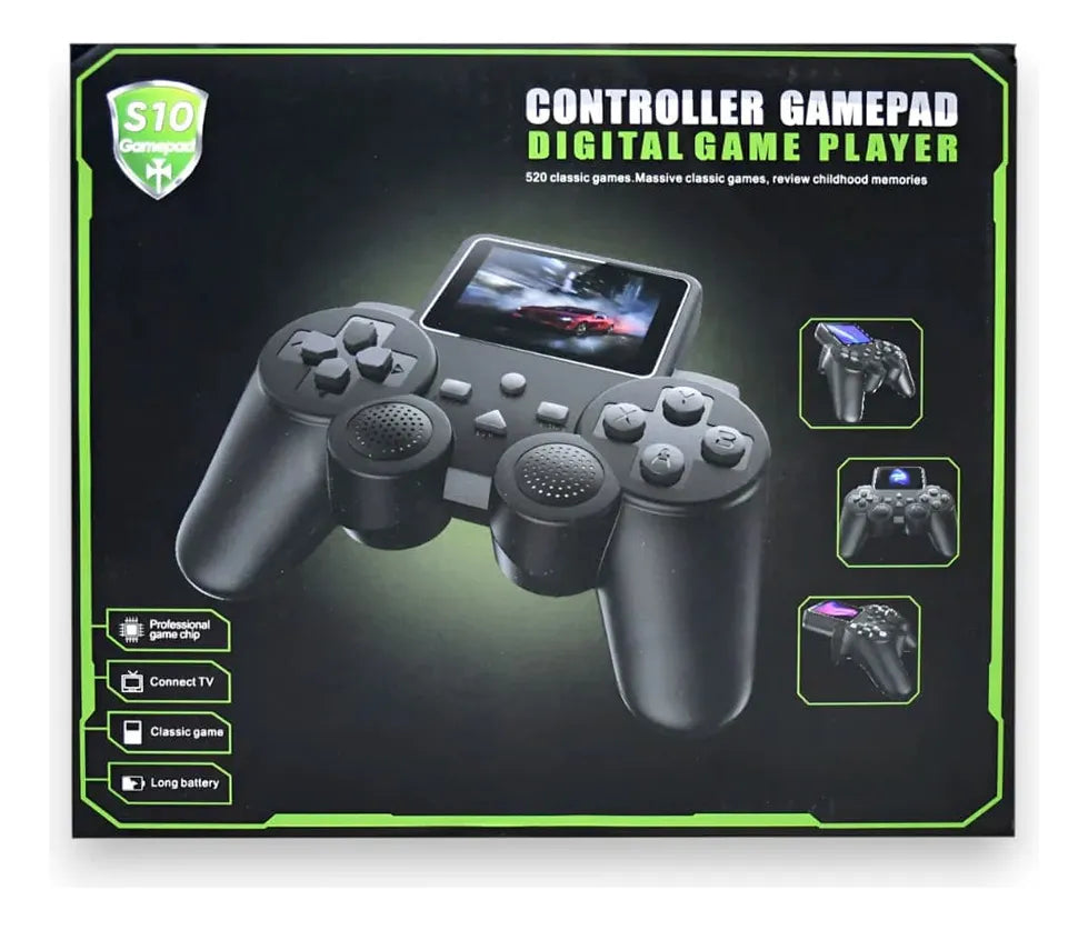 Consola Portátil Retro S10 Gamepad | 520 Juegos Clásicos Mario | Pantalla 2.4" HD Recargable