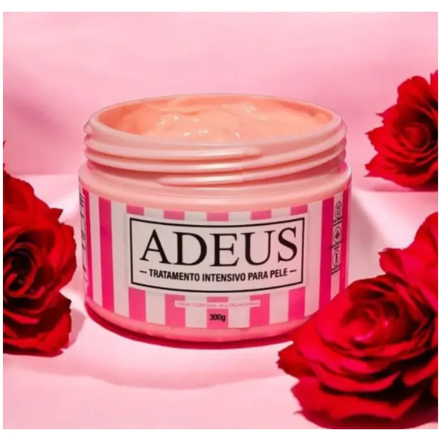 Crema Corporal Adeus Reafirmante 300g | Tratamiento Intensivo para Abdomen, Piernas y Glúteos | Fórmula de Laboratorio de Rápida Absorción | Efecto Suavizante y Tensor de Piel