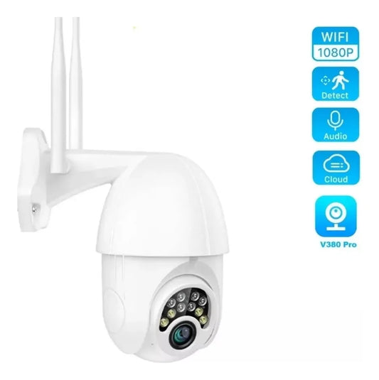 Cámara de Seguridad Exterior Wifi V380 Pro | Full HD 1080p