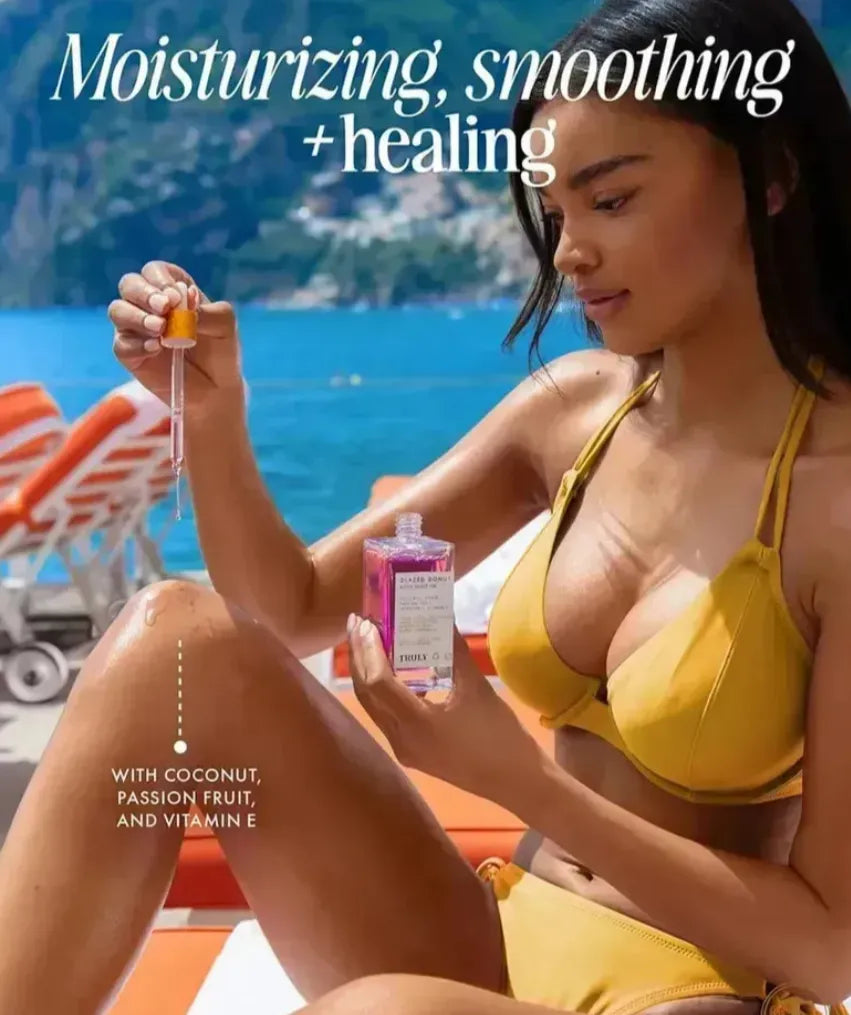 Truly Beauty Glazed Donut Oil 90ml | Aceite Corporal Hidratante con Niacinamida y Ácido Hialurónico | Efecto Reafirmante y Piel Radiante | Fórmula Vegana y Libre de Parabenos