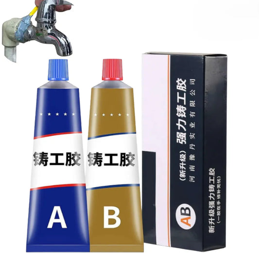 Kit de Soldadura Industrial A+B | Pegamento Epóxico de Alta Resistencia, Soporta 200°C y Acabado Duro como el Hierro