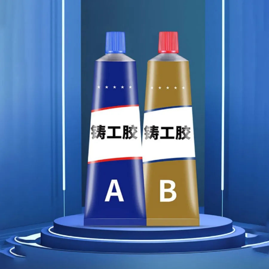 Kit de Soldadura Industrial A+B | Pegamento Epóxico de Alta Resistencia, Soporta 200°C y Acabado Duro como el Hierro