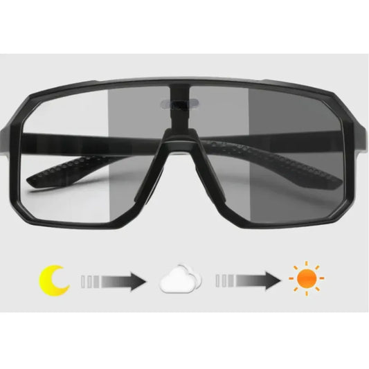 Lentes de Sol Fotocromáticos Biker Pro | Gafas Inteligentes UV400 para Ciclismo y Motociclismo | Lentes de Policarbonato Anti-Impacto | Marco Ligero y Flexible para Deportes
