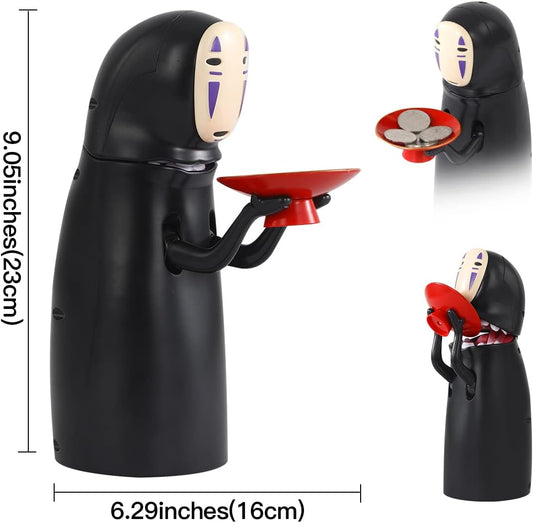 Alcancía Interactiva No Face Man (Kaonashi) | Automática con Música y Sensor de Monedas | Decoración ABS de Alta Calidad