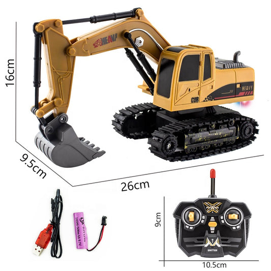 Excavadora RC Teledirigida 5 Canales | Escala 1:24, Funciones de Luz