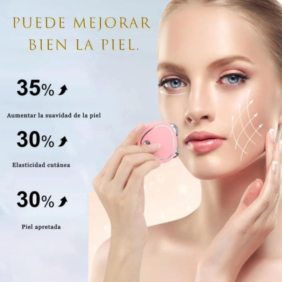 Masajeador Facial Skindion de Microcorriente | Dispositivo Reafirmante Antiedad, Estimulador de Colágeno y Tonificador Eléctrico USB