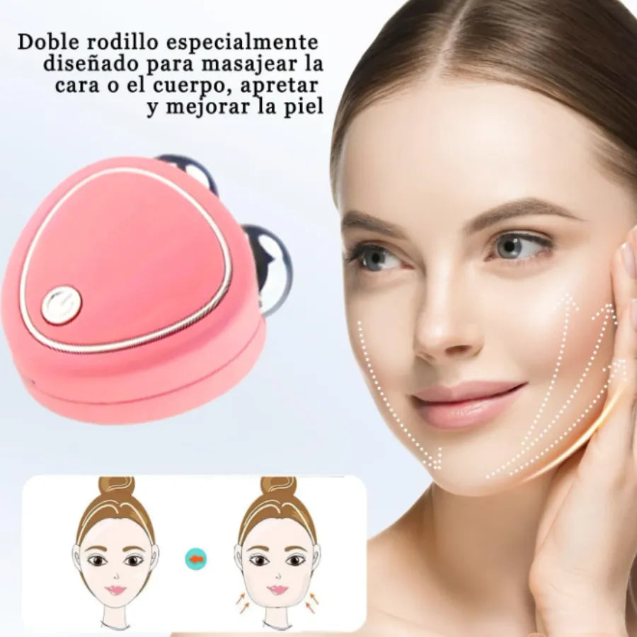 Masajeador Facial Skindion de Microcorriente | Dispositivo Reafirmante Antiedad, Estimulador de Colágeno y Tonificador Eléctrico USB