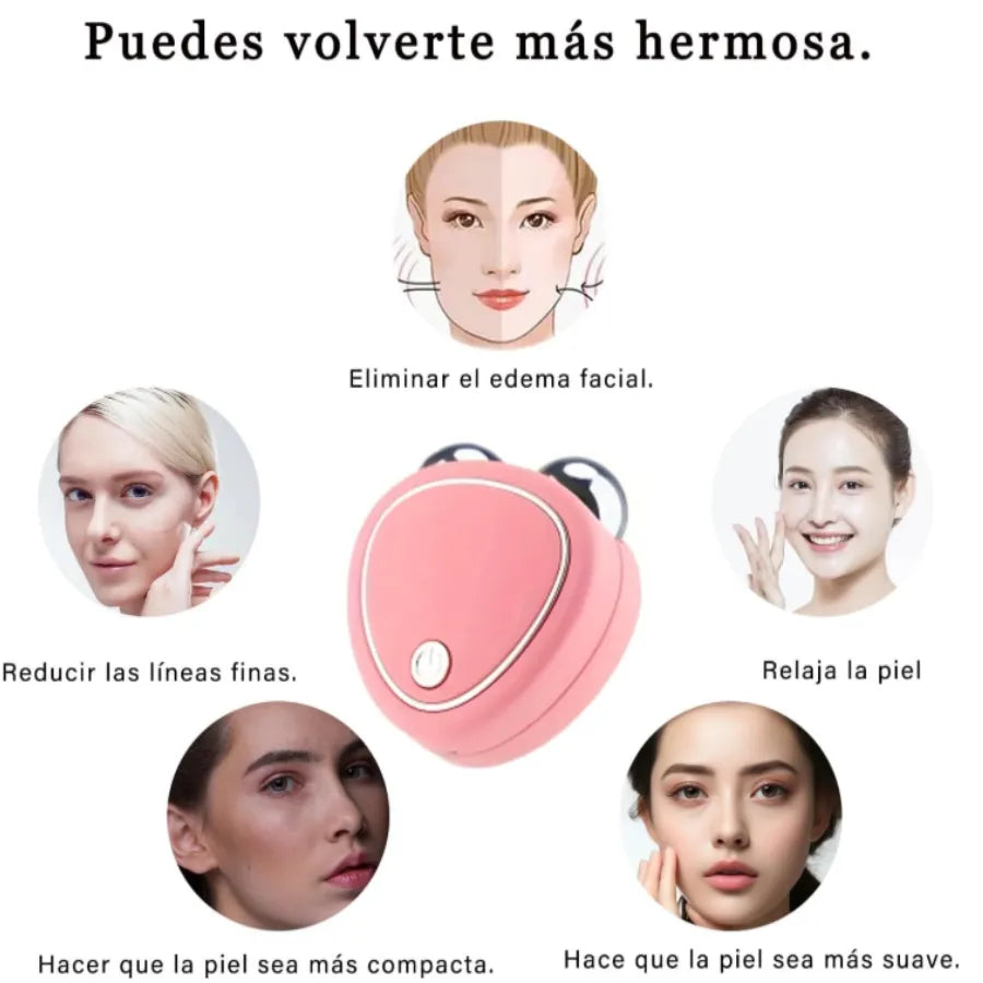 Masajeador Facial Skindion de Microcorriente | Dispositivo Reafirmante Antiedad, Estimulador de Colágeno y Tonificador Eléctrico USB