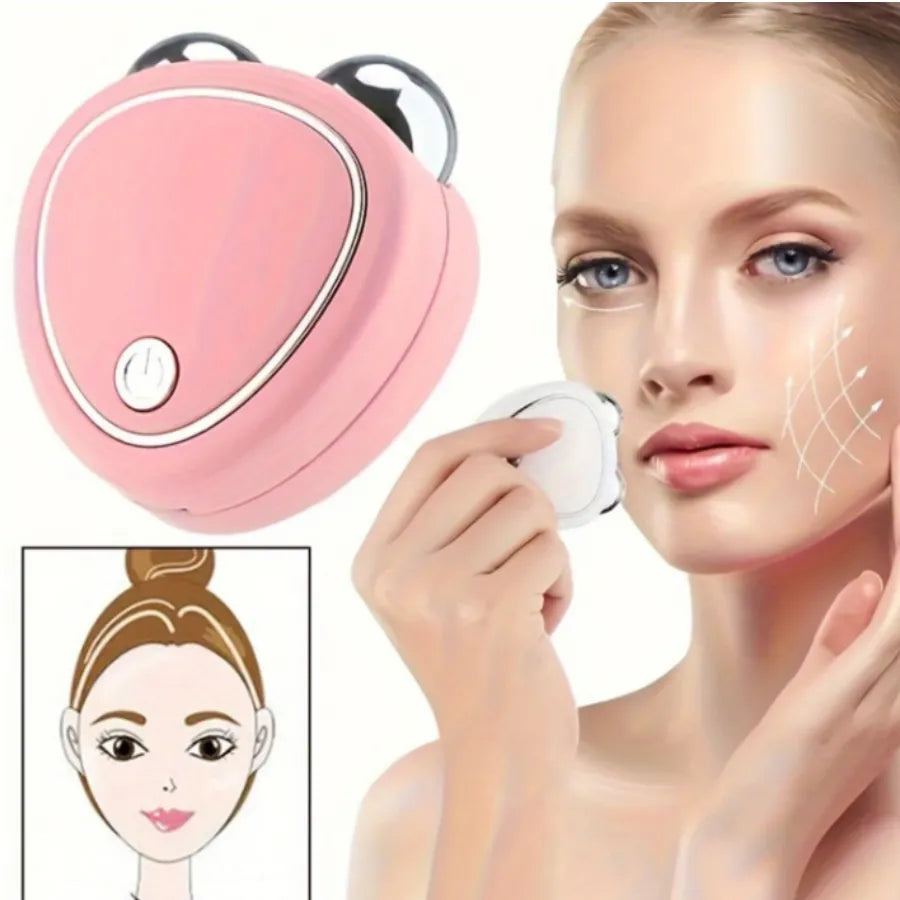 Masajeador Facial Skindion de Microcorriente | Dispositivo Reafirmante Antiedad, Estimulador de Colágeno y Tonificador Eléctrico USB