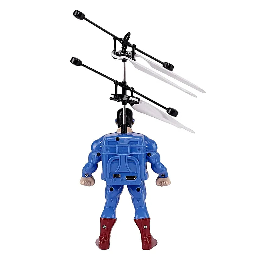 Juguete Volador Superman de Inducción | Mini Dron con Sensor de Obstáculos, Giroscopio Inteligente y Carga USB