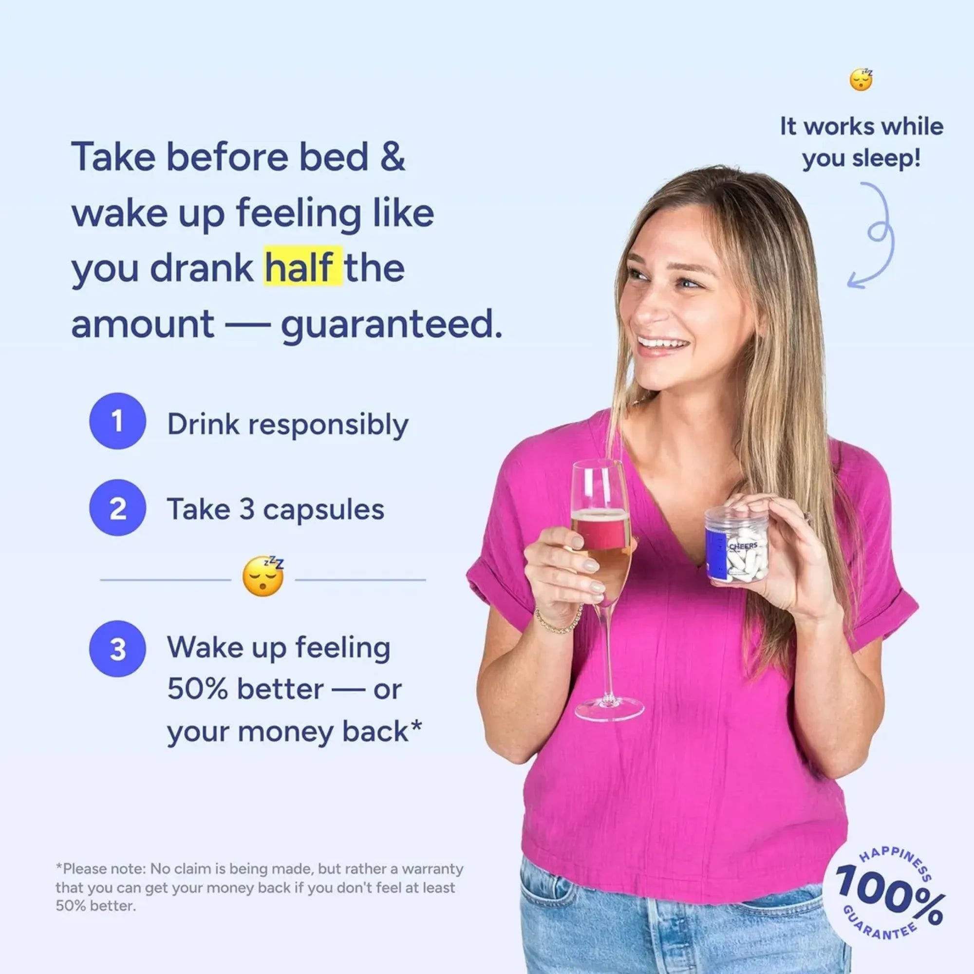 Suplemento Anticruda Cheers Restore 36 Cápsulas | Fórmula Patentada con DHM y L-Cisteína | Apoyo Hepático y Recuperación Post-Alcohol | Adiós al Malestar y la Ansiedad del Día Siguiente | Calidad Nexiora
