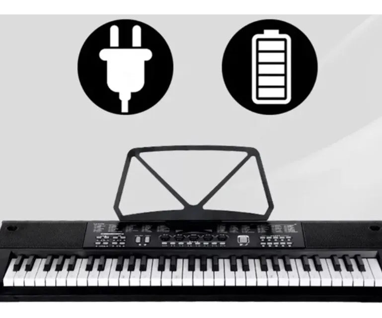 Teclado Piano Eléctrico Infantil | 61 Teclas, Micrófono Incluido, Juguete Musical Educativo