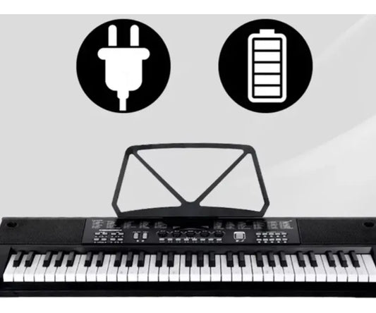 Teclado Piano Eléctrico Infantil | 61 Teclas, Micrófono Incluido, Juguete Musical Educativo
