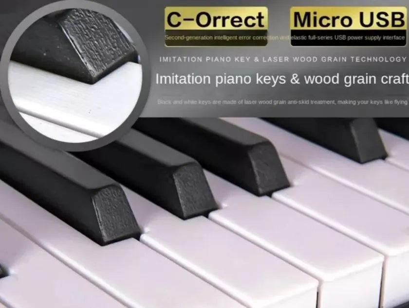Teclado Piano Eléctrico Infantil | 61 Teclas, Micrófono Incluido, Juguete Musical Educativo