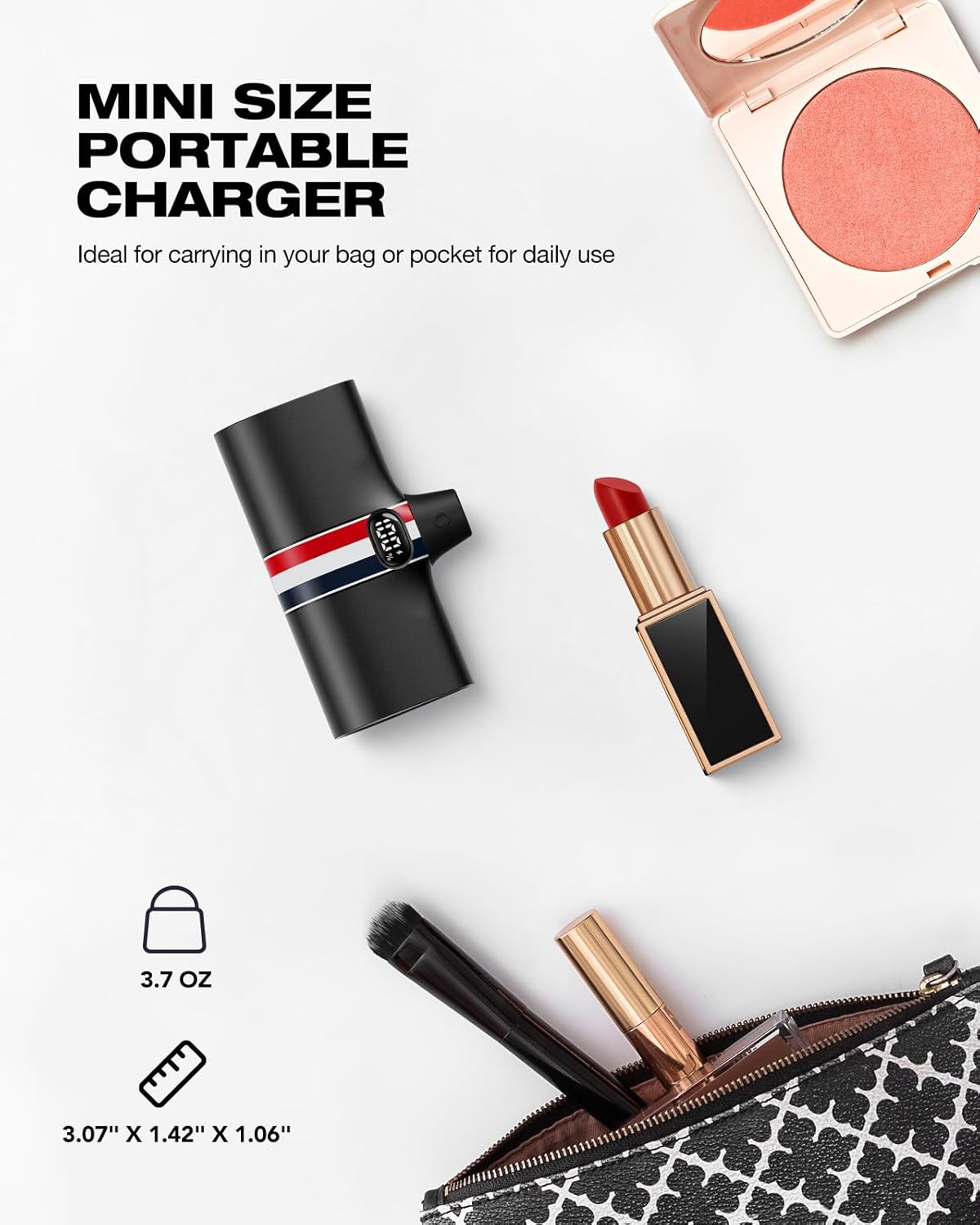 VIYISI Mini Power Bank 5000mAh | Carga Rápida USB-C | Diseño de Bolsillo