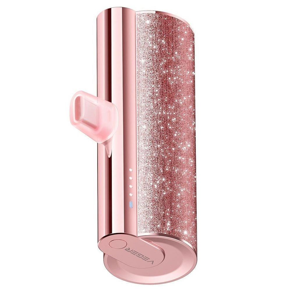 VEGER Power Bank Lipstick-C W0573 | Cargador Portátil USB-C de 5000 mAh y 91g