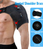 Hombrera Térmica con Calefacción Eléctrica Nexiora | Soporte para Manguito Rotador, Hombro Congelado y Lesiones | 3 Ajustes de Calor y Compresión Ajustable | Alivio de Dolor Muscular y Tendinitis | Diseño Universal Hombre/Mujer