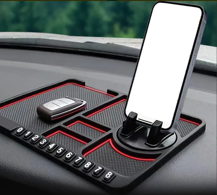 Almohadilla Antideslizante para Tablero de Auto | Soporte Universal para Celular, Llaves y Perfume, Material de PVC Seguro y Reutilizable