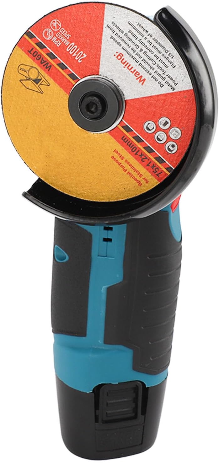 Mini Amoladora Angular Inalámbrica 12V | Batería Litio 1500mAh, Portátil para Corte y Pulido