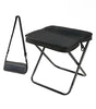 Asiento Portátil Plegable 2 en 1 con Bolso Integrado | Taburete Ligero de Acero al Carbono para Camping, Pesca y Senderismo | Silla de Viaje Compacta con Mochila de Almacenamiento | Tela Oxford Resistente