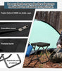 Asiento Portátil Plegable 2 en 1 con Bolso Integrado | Taburete Ligero de Acero al Carbono para Camping, Pesca y Senderismo | Silla de Viaje Compacta con Mochila de Almacenamiento | Tela Oxford Resistente