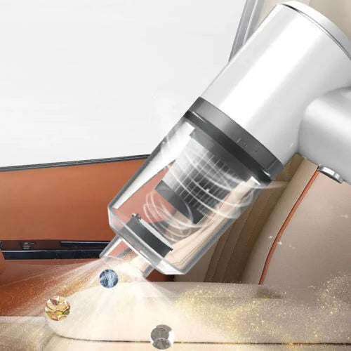 Mini Aspiradora Portátil 2 en 1 | Potencia de 120W, Filtro Lavable y Recargable para Coche y Hogar