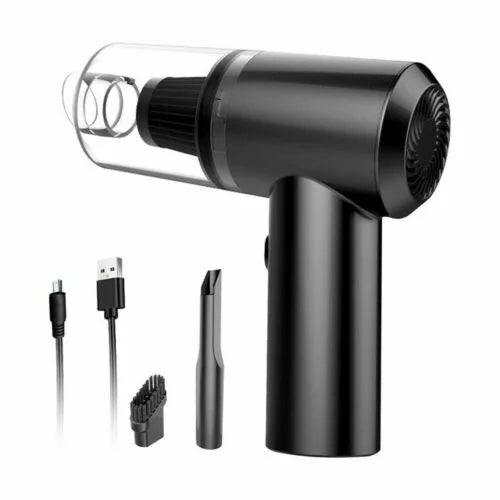 Mini Aspiradora Portátil 2 en 1 | Potencia de 120W, Filtro Lavable y Recargable para Coche y Hogar