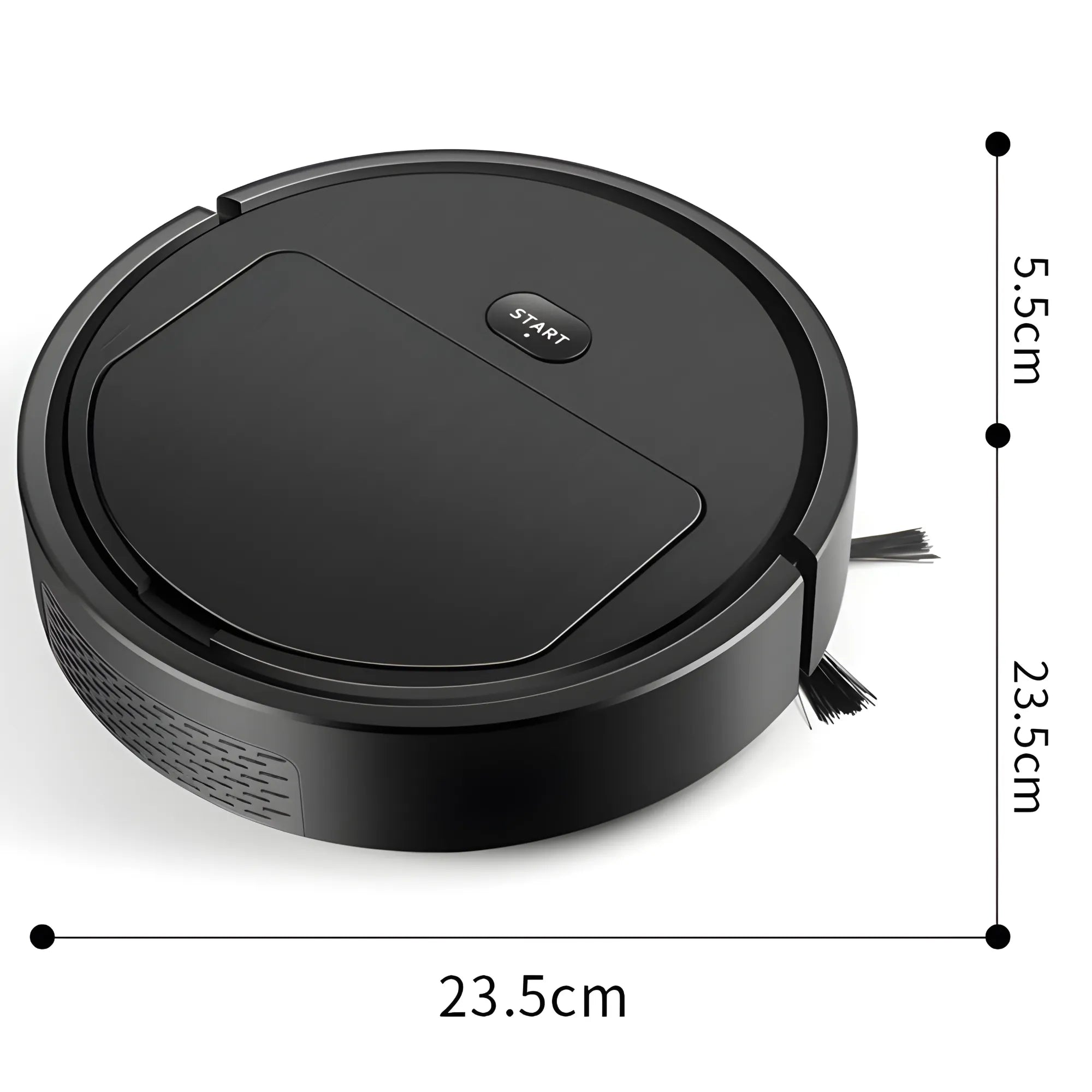 Aspiradora Robot Inteligente 3 en 1 | Barre, Aspira y Pasa Mopa | Tecnología para Pelo de Mascotas y Alfombras Bajas | Diseño Compacto y Silencioso con Sensores de Choque