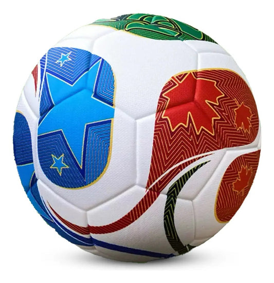 Combo Mundialista Nexiora | Balón de Fútbol No. 5 Medida Oficial + Llavero Réplica del Mundial de Regalo | Costuras Reforzadas de Alta Duración | Ideal para Entrenamiento, Partidos y Coleccionistas