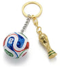 Combo Mundialista Nexiora | Balón de Fútbol No. 5 Medida Oficial + Llavero Réplica del Mundial de Regalo | Costuras Reforzadas de Alta Duración | Ideal para Entrenamiento, Partidos y Coleccionistas