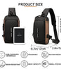 Bolso Antirrobo Impermeable Nexiora | Bandolera Cruzada con Candado de Combinación de 3 Dígitos | Puerto de Carga USB y Tira Reflectante | Tela Oxford de Alta Calidad | Ideal para iPad, Viajes, Trabajo y Escuela