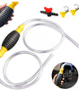 Bomba de Sifón Manual de Alto Flujo para Combustible | Extractor de Gasolina, Diésel y Agua con Manguera de PVC Reforzada | Kit de Transferencia Rápida