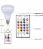 Bombillo LED RGB con Parlante Bluetooth | Luz Multicolor, Control Remoto y Sonido Integrado Base E27