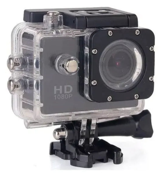 Cámara Deportiva Tipo Go Pro 2.7K Ultra HD | Sumergible 30m Waterproof | Pantalla LCD 2.0" | Videocámara para Casco y Deportes Extremos | Versión OEM Multiuso