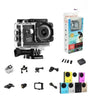 Cámara Deportiva Tipo Go Pro 2.7K Ultra HD | Sumergible 30m Waterproof | Pantalla LCD 2.0" | Videocámara para Casco y Deportes Extremos | Versión OEM Multiuso