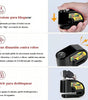 Candado de Alarma para Motocicleta y Scooter | Bloqueo de Freno de Disco Antirrobo 110dB | Fabricado en Aleación de Aluminio Impermeable | Sensor de Vibración de Alta Sensibilidad | Universal para Moto y Bicicleta