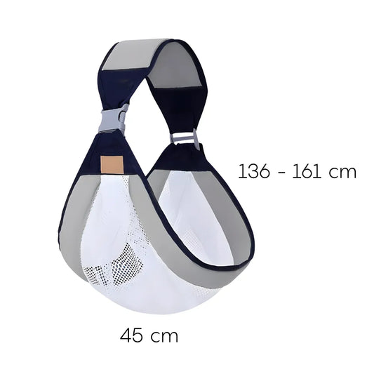 Portabebés Ergonómico Cangurera con Asiento para Cadera | Soporte Transpirable para Recién Nacidos y Niños hasta 60 Lbs | Material de Algodón y Malla